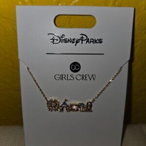 Disney Parks Girls Crew Disneyland Attractions Necklace
